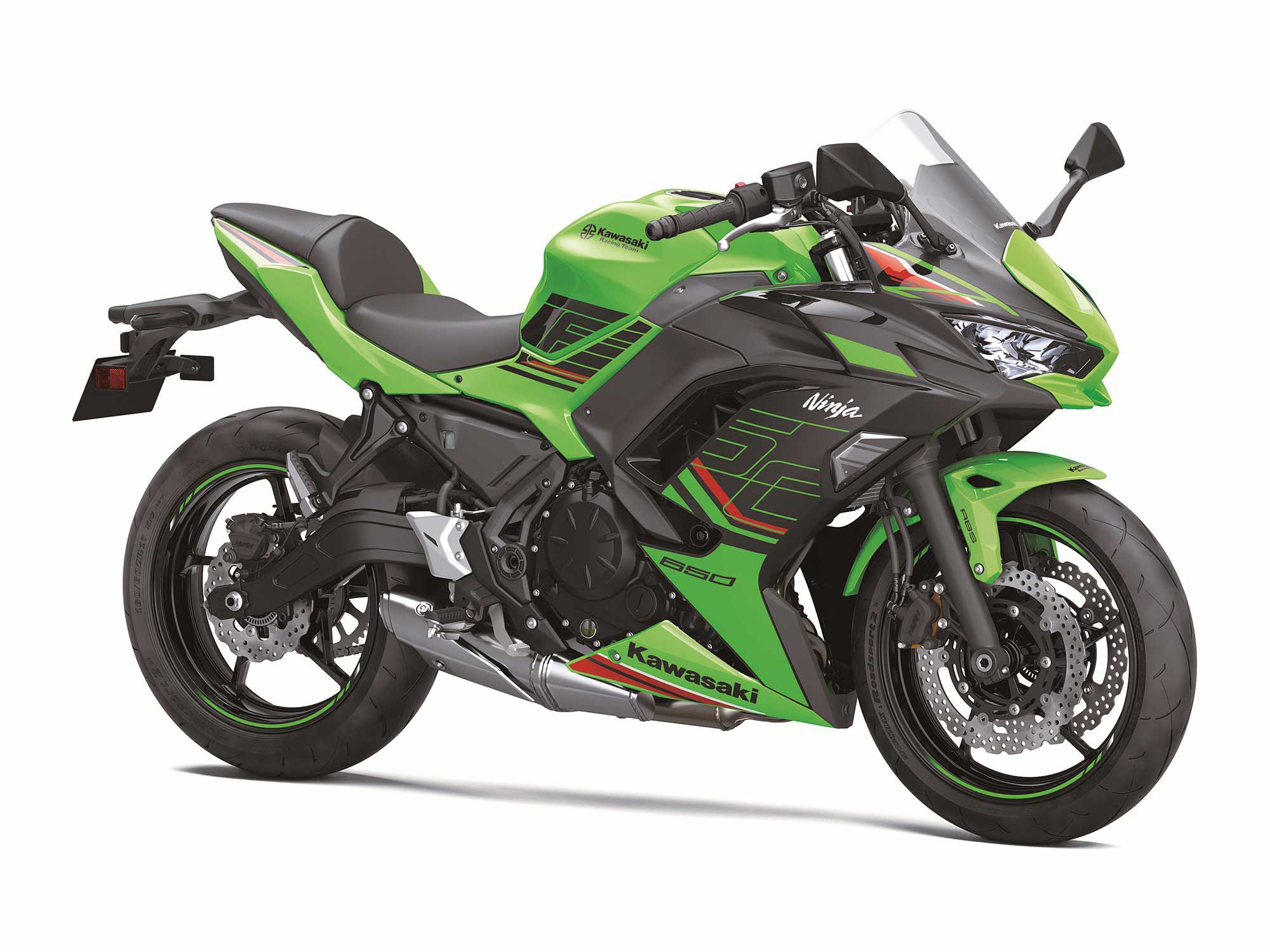 The KRT edition wears its Kawasaki Racing Team influence on its sleeve with the KRT-specific color and graphics.