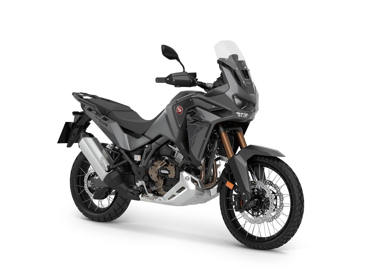 The 2023 Honda Africa Twin Adventure Sports ES in Matte Iridium Gray Metallic.