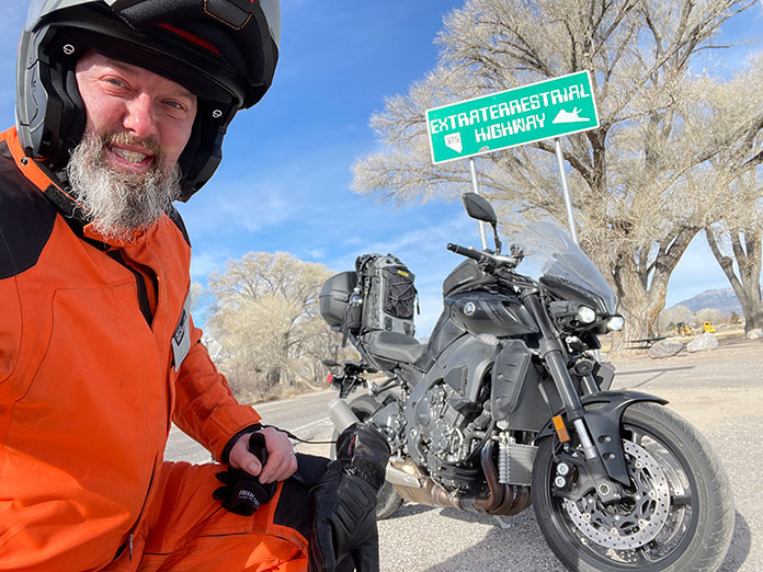 2023 Yamaha MT-10 Extraterrestrial Highway Nevada Route 375