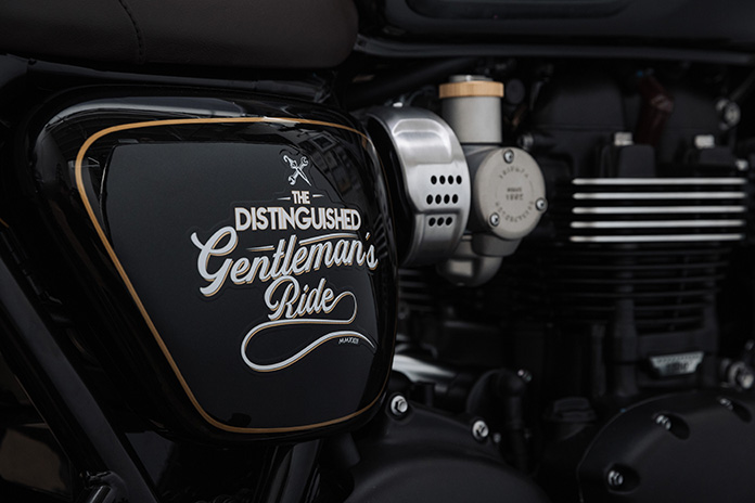 2024 Triumph Bonneville T120 Black Distinguished Gentleman's Ride Limited Edition