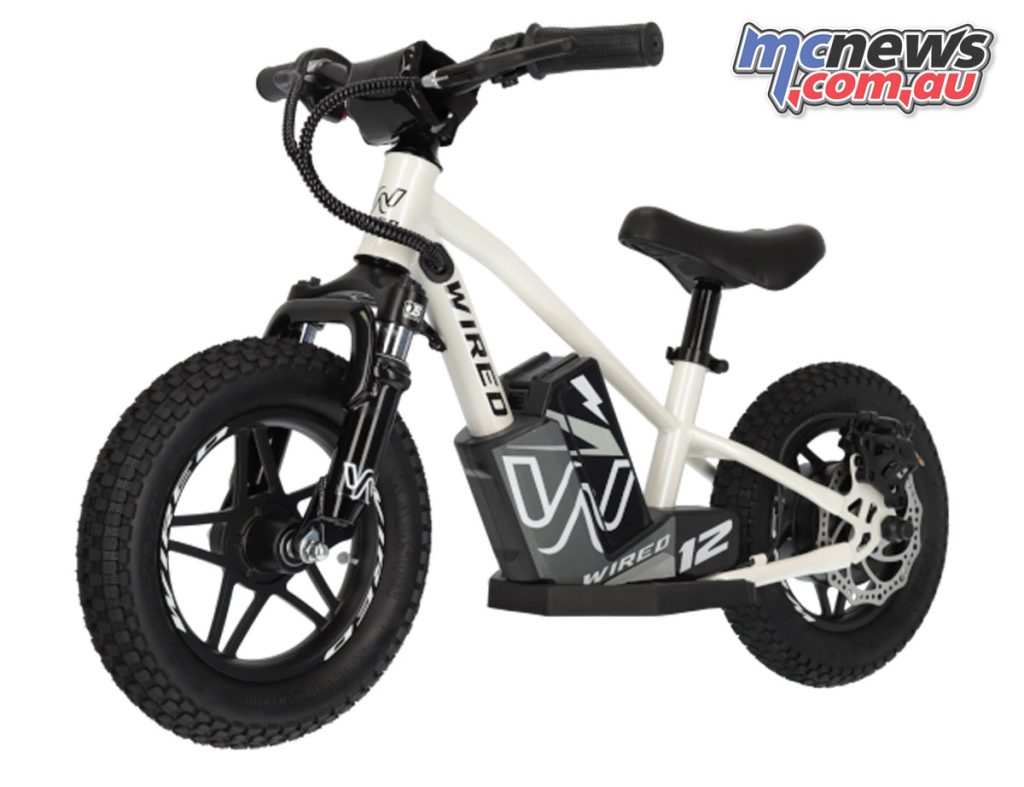 The Wired Bikes 12" e-balance bikes are suitable for younger riders